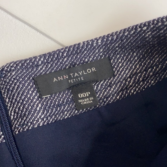 Ann Taylor Petite Tweed Pencil Skirt 00 - Picture 7 of 8